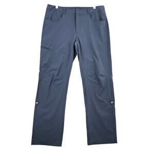 Pacific Trail Mens Hiking Pants SZ L Slate Blue Grey Nylon Spandex Stretch Cargo
